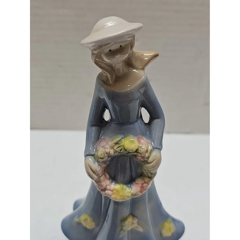 Greenbrier International Porcelain Young Lady with Wreath~6.75